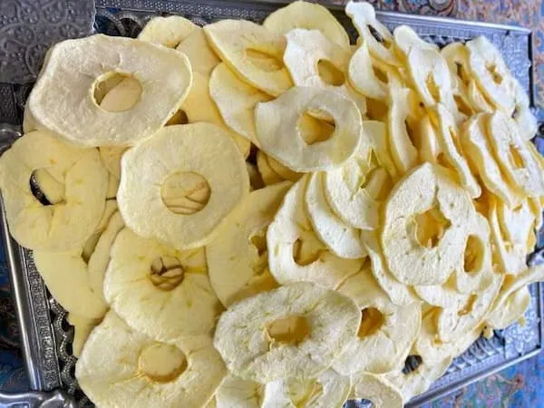 قیمت خرید سیب خشک عمده + طرز تهیه